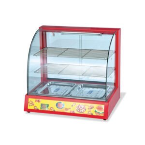 Curved Glass Food Display Warmer