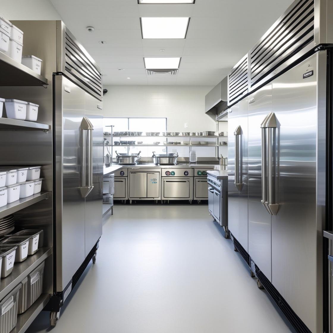 commercial kitchen freezer and chille