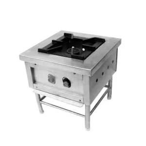 Single Gas Burner with Splash Back