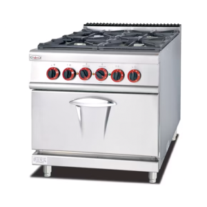 Gas Range With 4-Burner & Electric Oven
